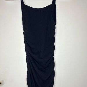 BLK Ribbed String Scrunch Dress